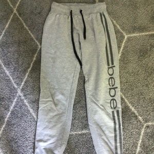 Grey Bebe Sweatpants